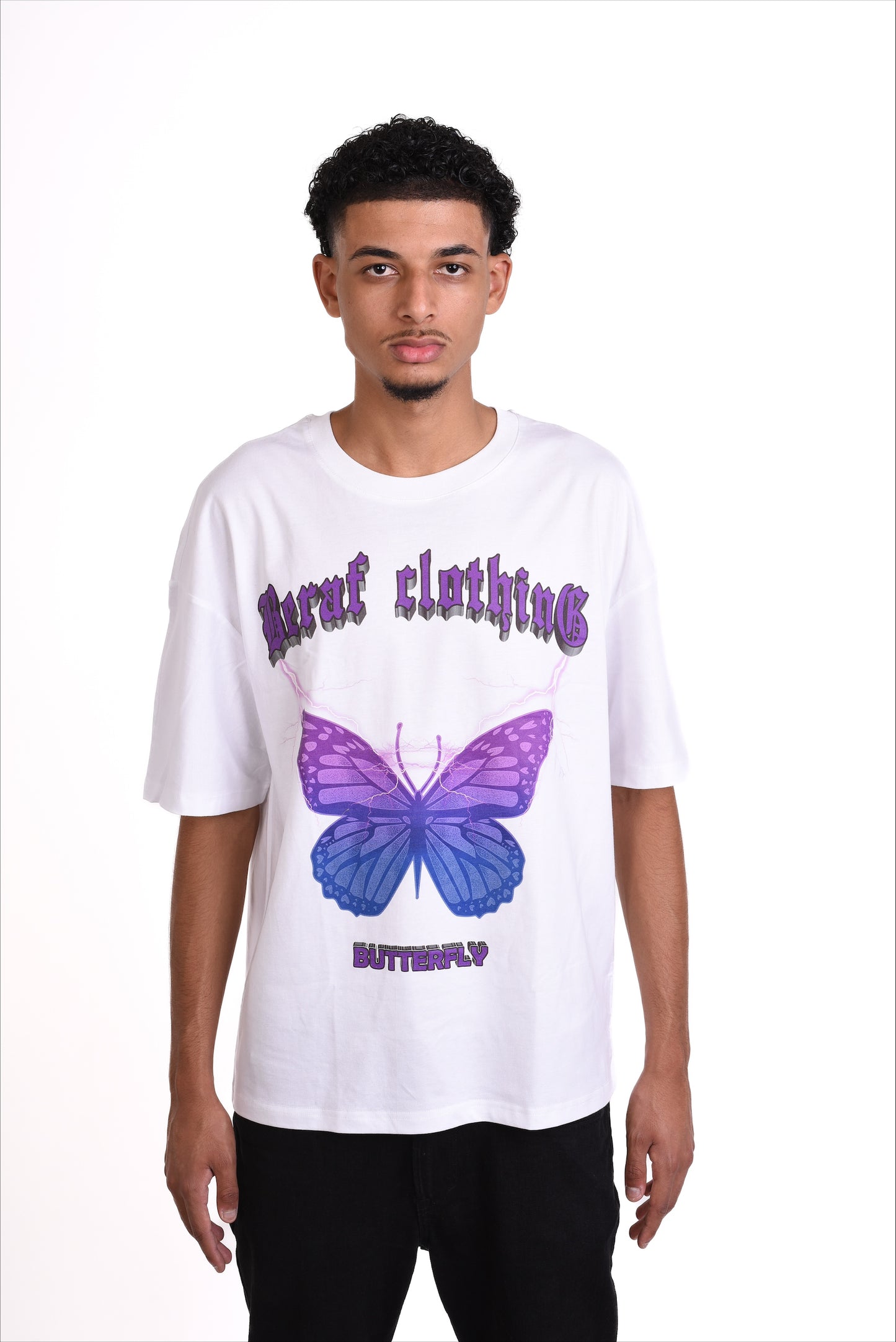 T-Shirt "BUTTERFLY" Weiss