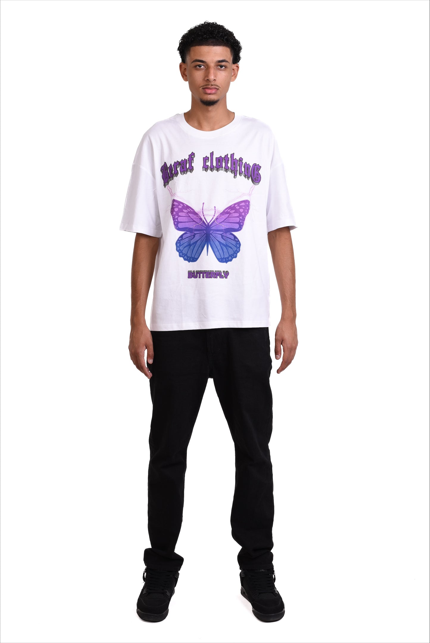 T-Shirt "BUTTERFLY" Weiss